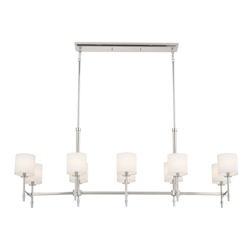 Kichler 52503PN Ten Light Linear Chandelier, Polished Nickel (2)