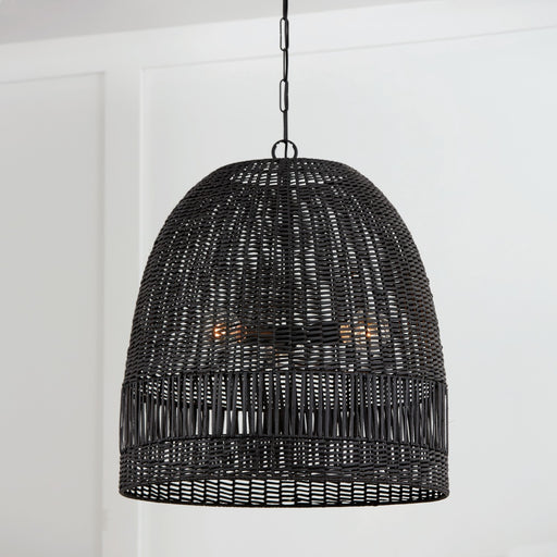Capital Lighting 347533MB Three Light Pendant, Matte Black (2)