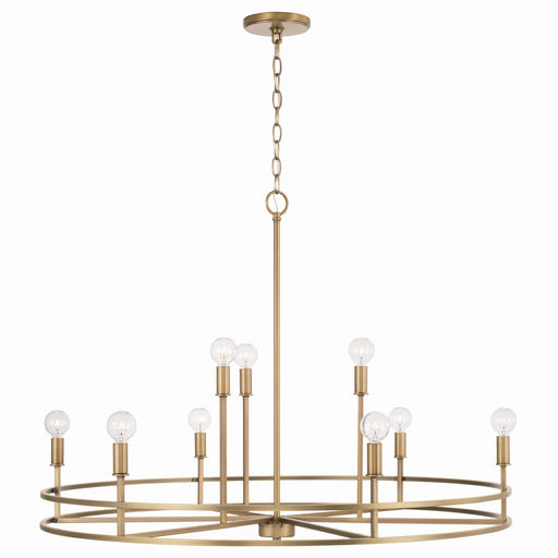 Capital Lighting 448791AD Fuller Nine Light Chandelier, Aged Brass Alternate Image.jpg