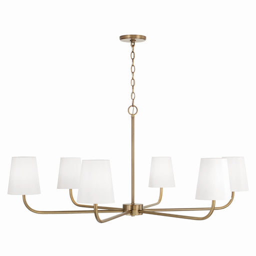 Capital Lighting 449461AD-706 Brody Six Light Chandelier, Aged Brass Alternate Image.jpg