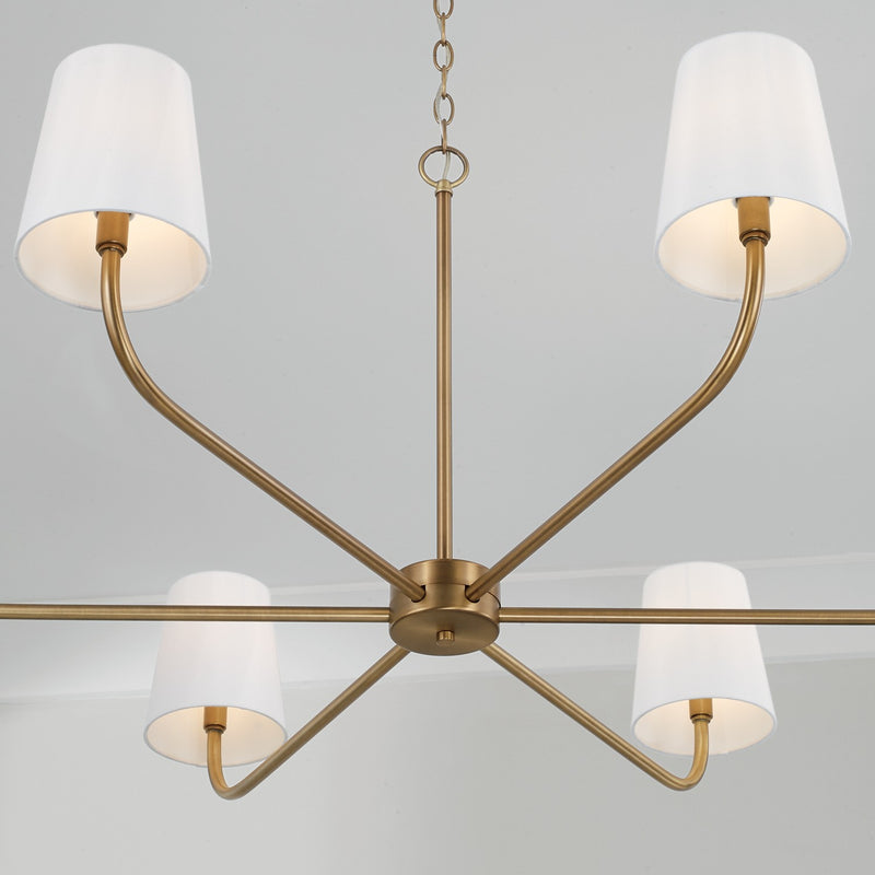 Capital Lighting 449461AD-706 Brody Six Light Chandelier, Aged Brass Alternate Image 3.jpg