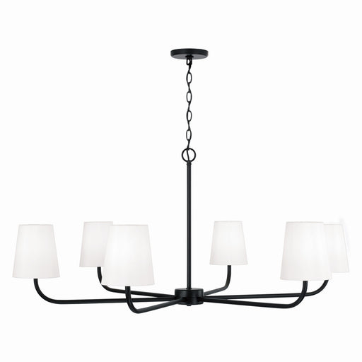 Capital Lighting 449461MB-706 Brody Six Light Chandelier, Matte Black Alternate Image.jpg