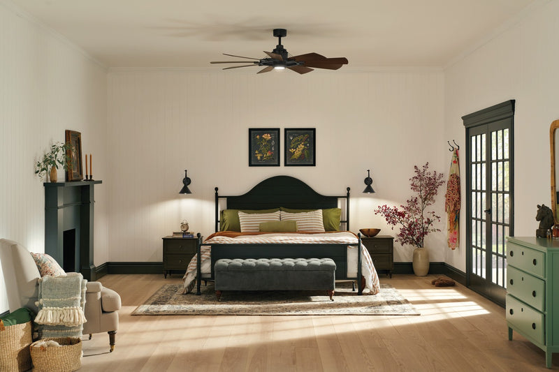 Kichler 300260DBK 60"Ceiling Fan, Distressed Black (5)