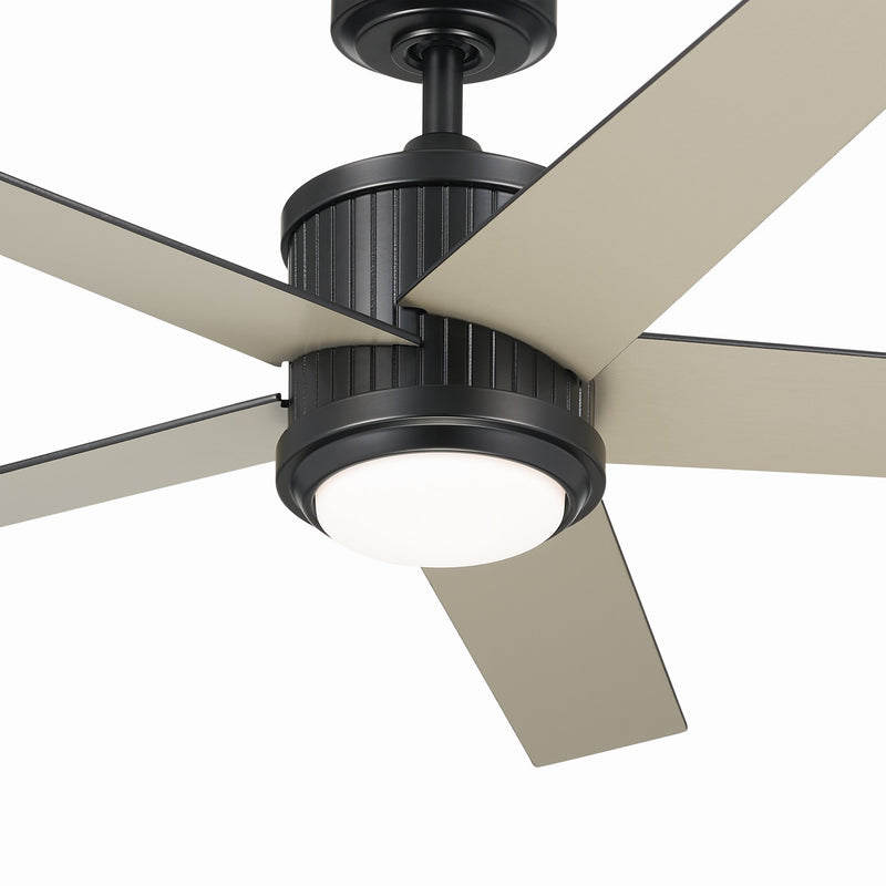 Kichler 300048SBK 48"Ceiling Fan, Satin Black (4)
