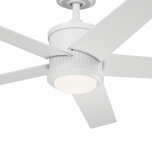Kichler 300048MWH 48"Ceiling Fan, Matte White (2)