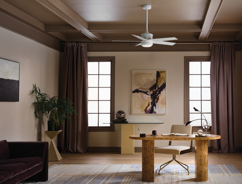 Kichler 300048MWH 48"Ceiling Fan, Matte White (5)