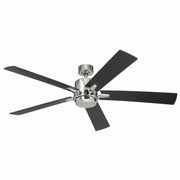 Kichler 330060PN 60"Ceiling Fan, Polished Nickel (3)