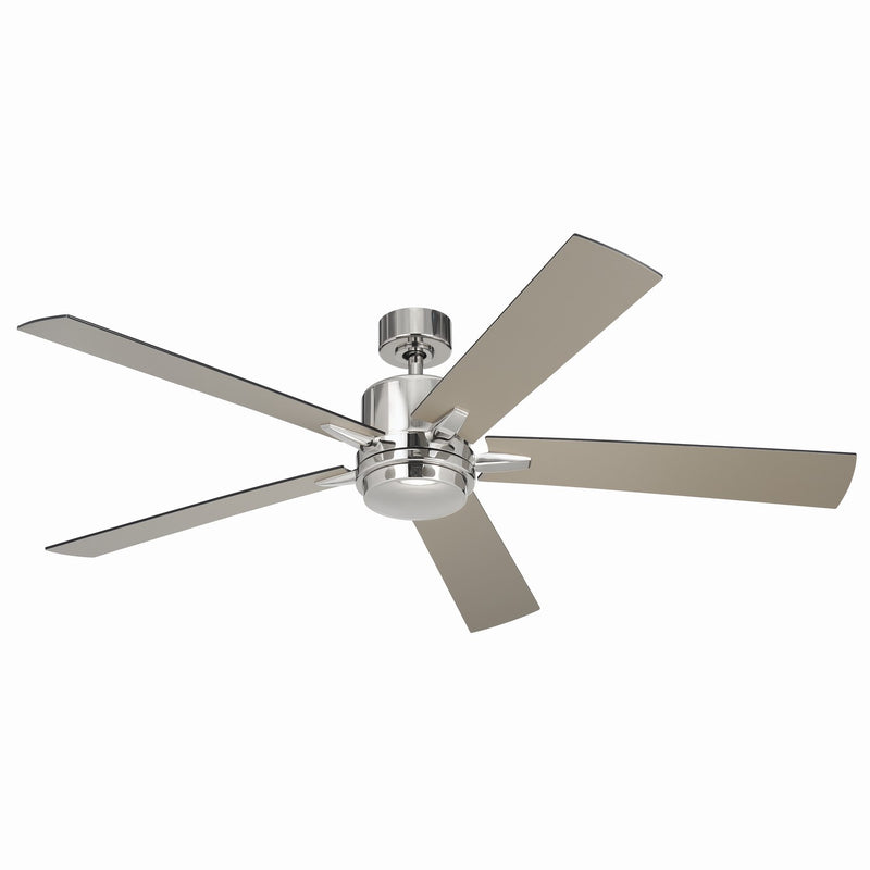 Kichler 330060PN 60"Ceiling Fan, Polished Nickel (6)