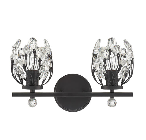 Savoy House 8-6601-2-BK Two Light Bathroom Vanity, Matte Black (2)