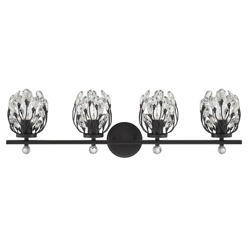 Savoy House 8-6601-4-BK Four Light Bathroom Vanity, Matte Black (2)