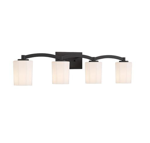 Savoy House 8-7710-4-BK Four Light Bathroom Vanity, Matte Black (2)