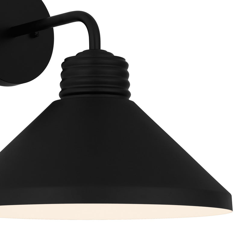 Quoizel REN8414MBK Rencher One Light Outdoor Wall Mount, Matte Black Alternate Image 4.jpg