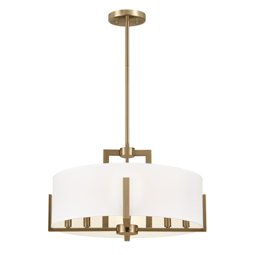Kichler 52592CPZ Eight Light Pendant/Semi Flush, Champagne Bronze (2)
