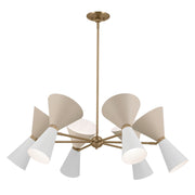 Kichler 52566CPZGRG 12 Light Chandelier, Champagne Bronze (4)