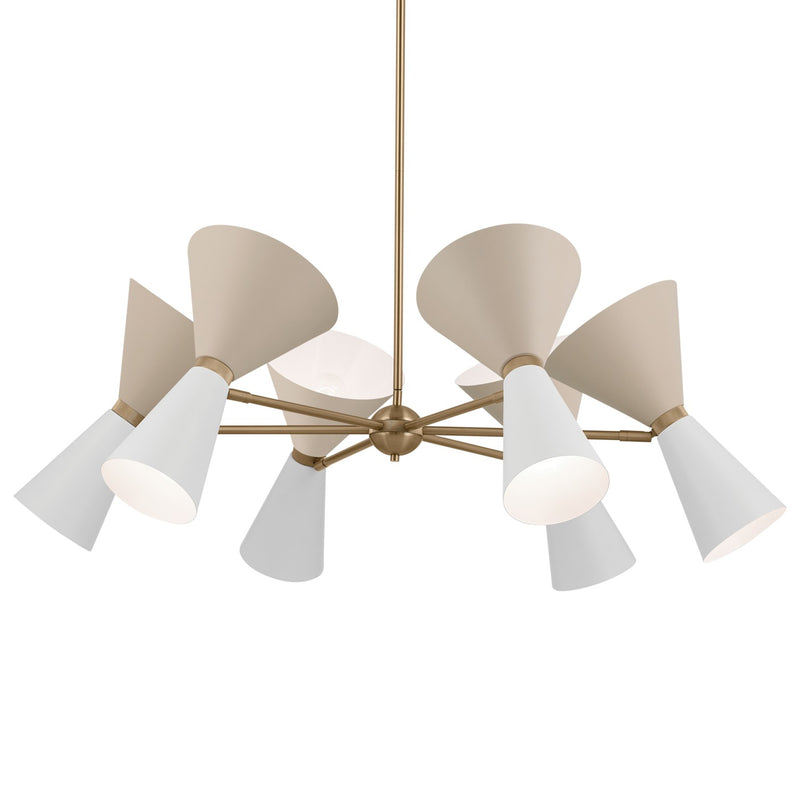 Kichler 52566CPZGRG 12 Light Chandelier, Champagne Bronze (5)