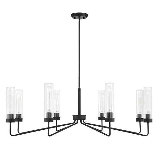 Savoy House 1-8860-8-89 Eight Light Chandelier, Matte Black (2)