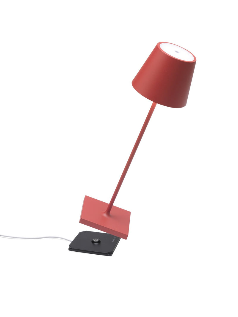 Zafferano LD0340F4 Poldina Pro LED Table Lamp, Red Alternate Image 2.jpg