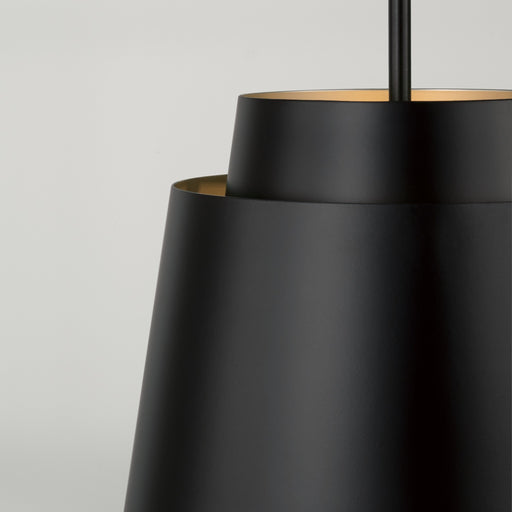 Capital Lighting AA1034MB One Light Pendant, Matte Black (2)