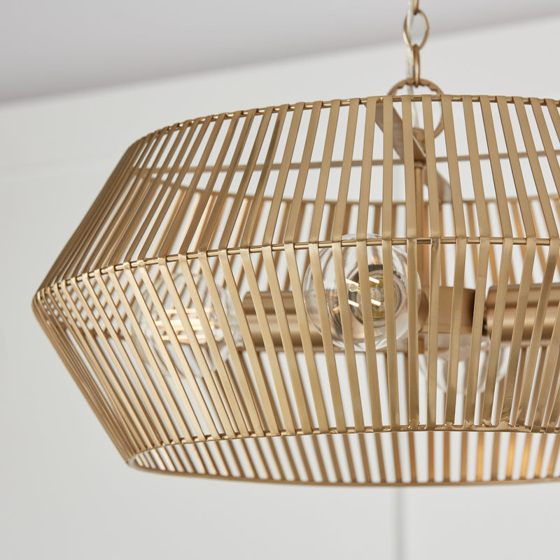 Capital Lighting 330341MA Kaiya Four Light Pendant, Matte Brass Alternate Image 2.jpg