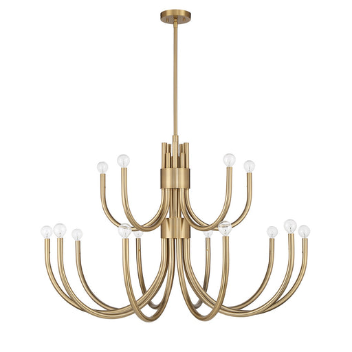 Savoy House 1-6682-15-127 15 Light Chandelier, Noble Brass (2)