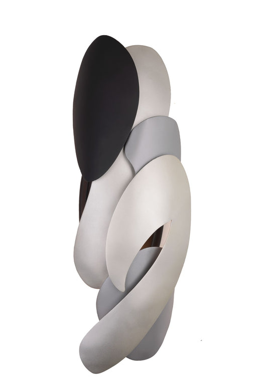 George Kovacs P1332-780 Metalo Misto Two Light Wall Sconce, Brass/ Cola Grey / Matte Black Alternate Image.jpg