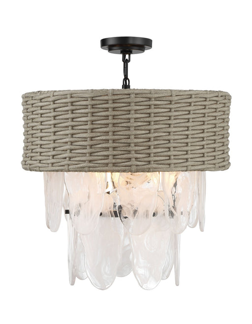 Minka Lavery 5296-66A Breakers Isle Six Light Semi Flush Mount, Coal Alternate Image.jpg