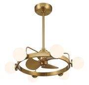 Savoy House 30-FD-345-322 LED Fan D'Lier, Warm Brass (4)