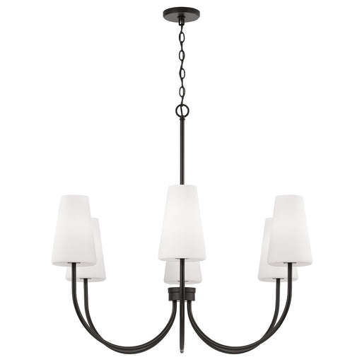 Capital Lighting 455261MB-550 Six Light Chandelier, Matte Black (2)