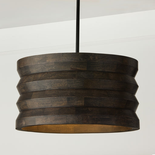 Capital Lighting 354041EB Four Light Pendant, Espresso Stain and Black (2)