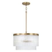 Capital Lighting 356231AD Three Light Pendant, Aged Brass (2)