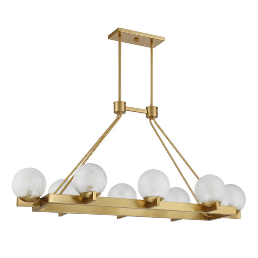 Savoy House 1-1016-8-322 Eight Light Linear Chandelier, Warm Brass (2)