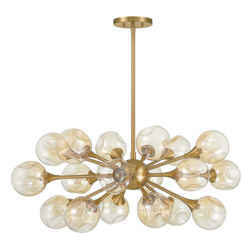 Savoy House 1-7935-18-322 18 Light Chandelier, Warm Brass (2)