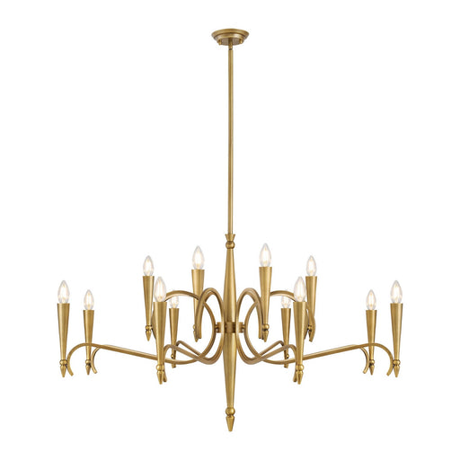 Savoy House 1-9418-12-220 12 Light Chandelier, Riviera Brass (2)