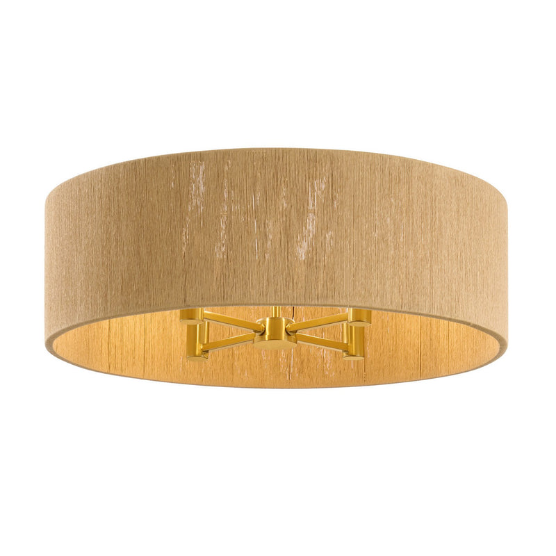 Savoy House 6-9312-4-322 Four Light Flush Mount, Warm Brass (3)
