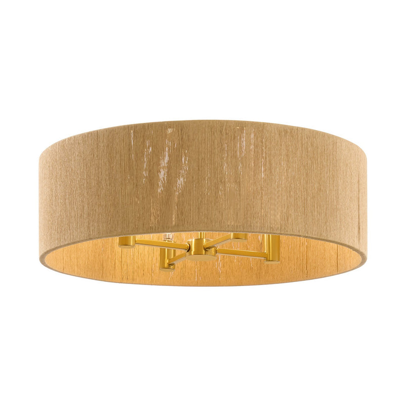 Savoy House 6-9312-4-322 Four Light Flush Mount, Warm Brass (4)
