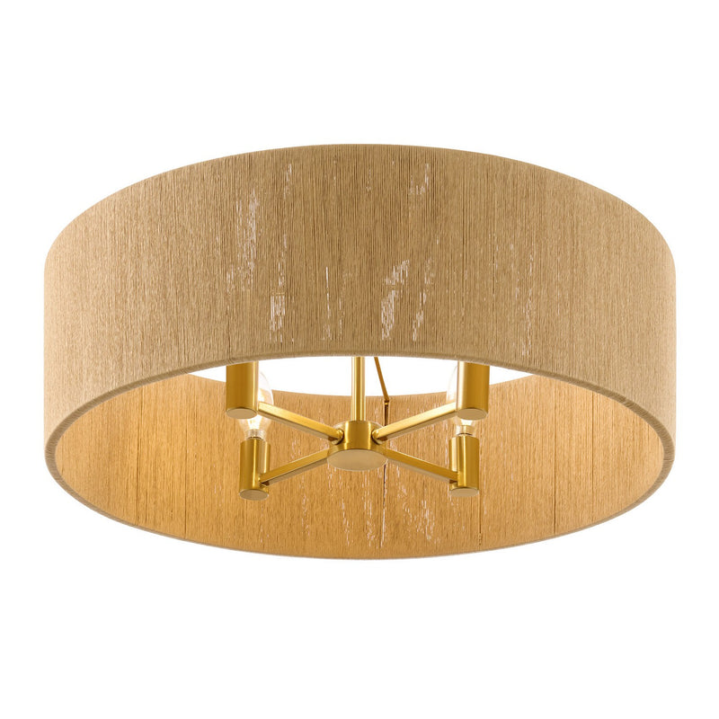 Savoy House 6-9312-4-322 Four Light Flush Mount, Warm Brass (5)