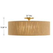 Savoy House 6-9312-4-322 Four Light Flush Mount, Warm Brass (6)