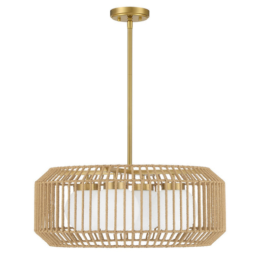 Savoy House 7-2041-4-322 Four Light Pendant, Warm Brass (2)