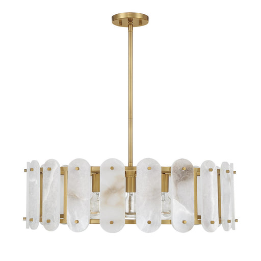 Savoy House 7-2911-5-322 Five Light Pendant, Warm Brass (2)