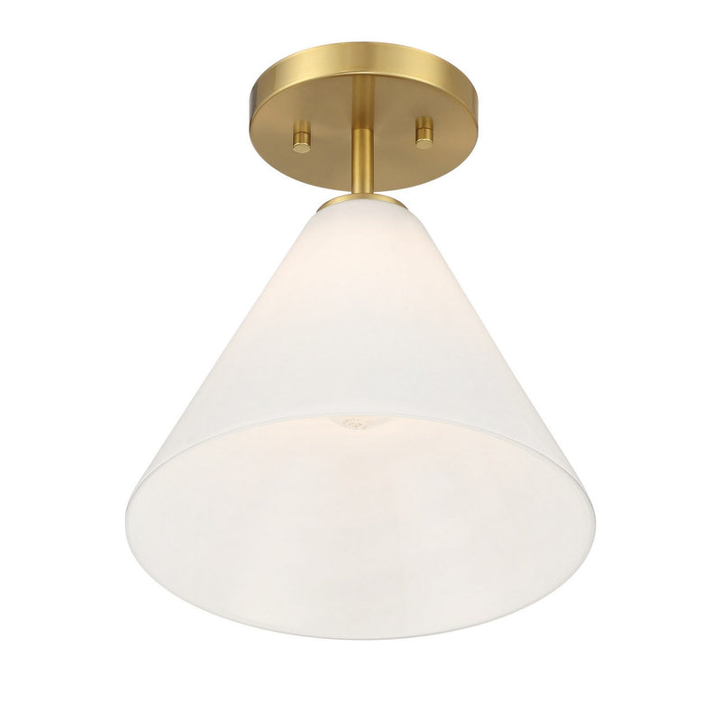Savoy House 7-4011-1-322 One Light Mini-Pendant, Warm Brass (4)
