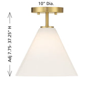 Savoy House 7-4011-1-322 One Light Mini-Pendant, Warm Brass (5)