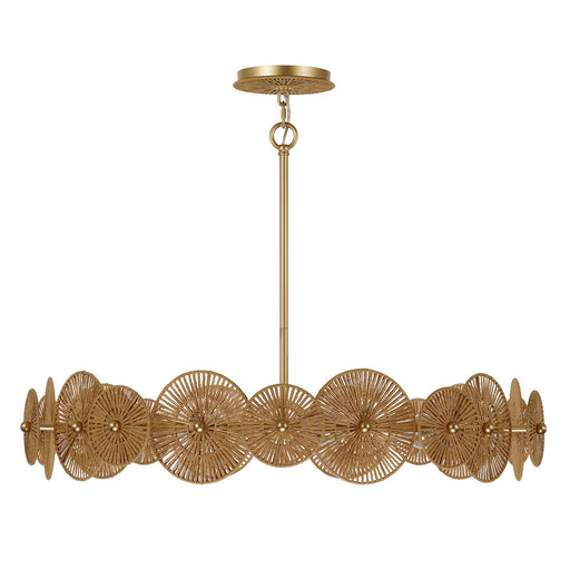 Savoy House 7-6381-5-60 Five Light Pendant, Distressed Gold (2)