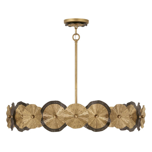 Savoy House 7-6384-5-61 Five Light Pendant, Distressed Gold/Bronze (2)
