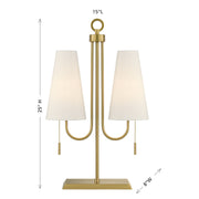 Savoy House 11-DF10 Two Light Table Lamp,  (6)