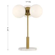 Savoy House 11-DF13 Three Light Table Lamp,  (6)