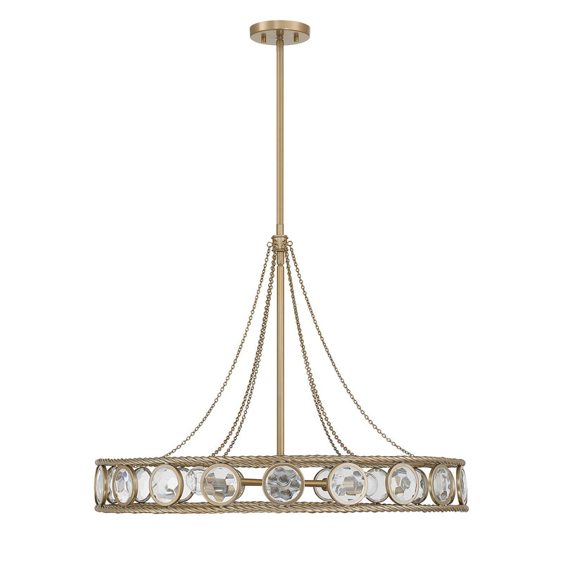 Savoy House 7-9380-6-338 Six Light Pendant, Opulent Gold (2)