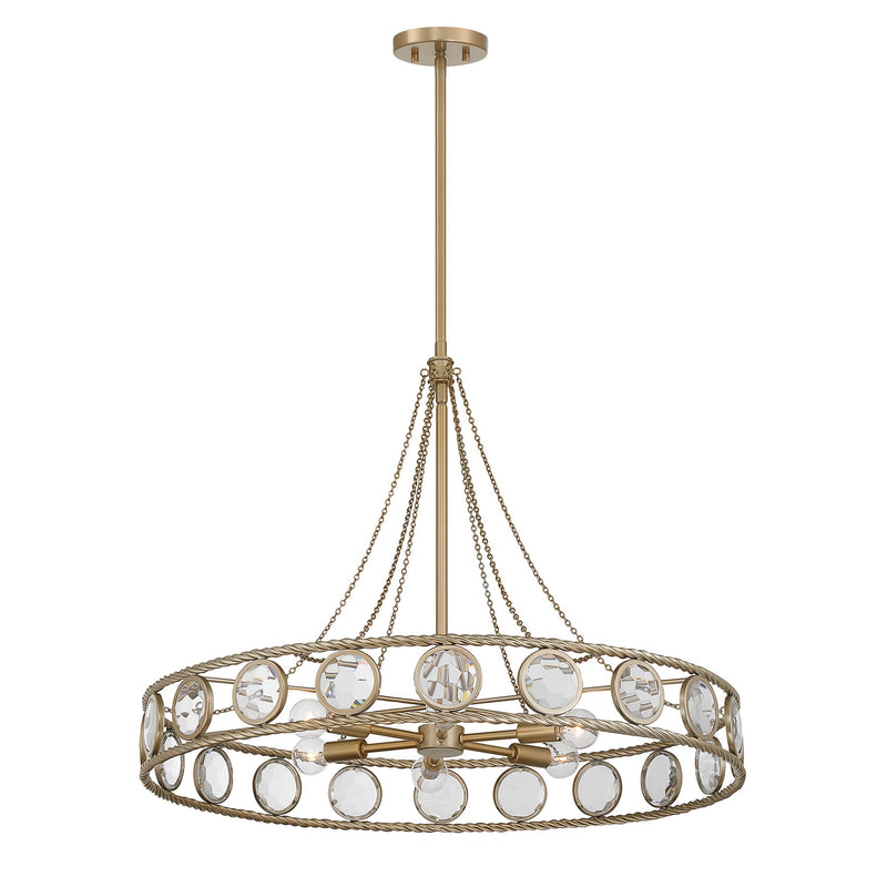 Savoy House 7-9380-6-338 Six Light Pendant, Opulent Gold (3)