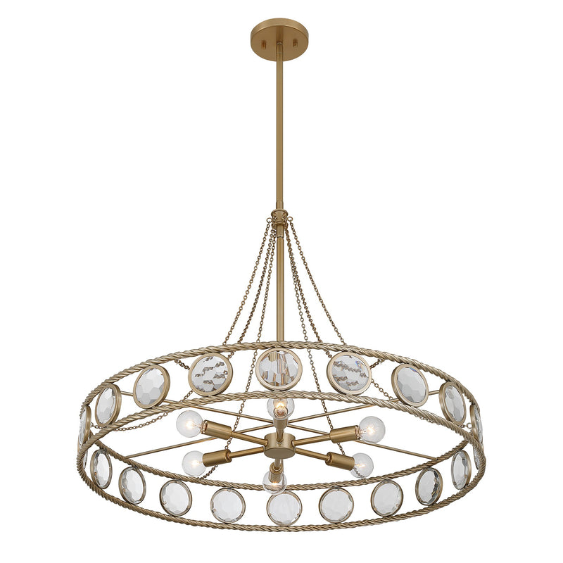 Savoy House 7-9380-6-338 Six Light Pendant, Opulent Gold (4)