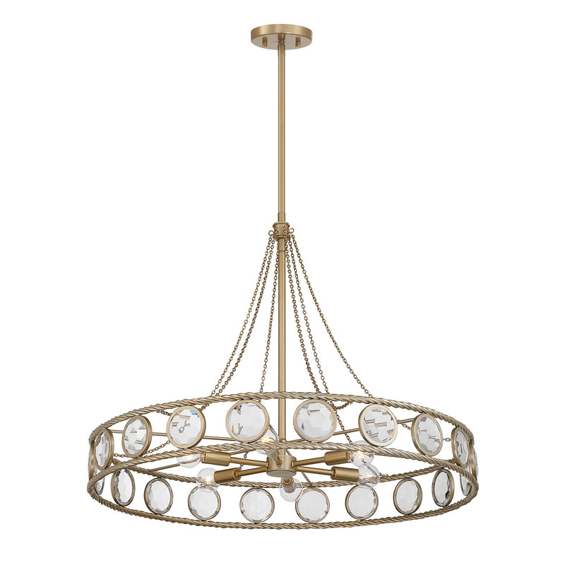 Savoy House 7-9380-6-338 Six Light Pendant, Opulent Gold (5)