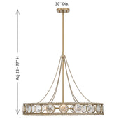 Savoy House 7-9380-6-338 Six Light Pendant, Opulent Gold (6)